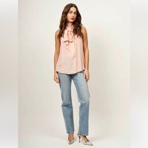 Equipment Silk Halter Top in color Blossom